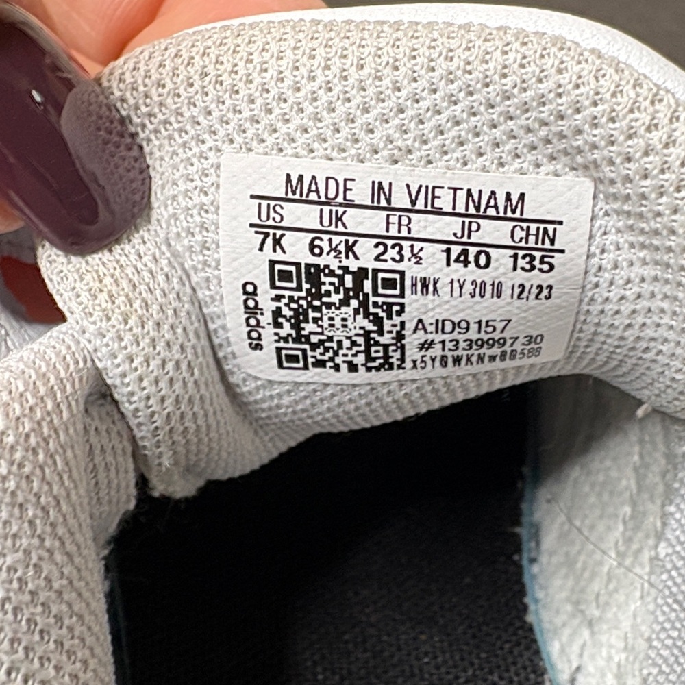 ADIDAS VL Court White Toddler Size 7K - Picture 11 of 12